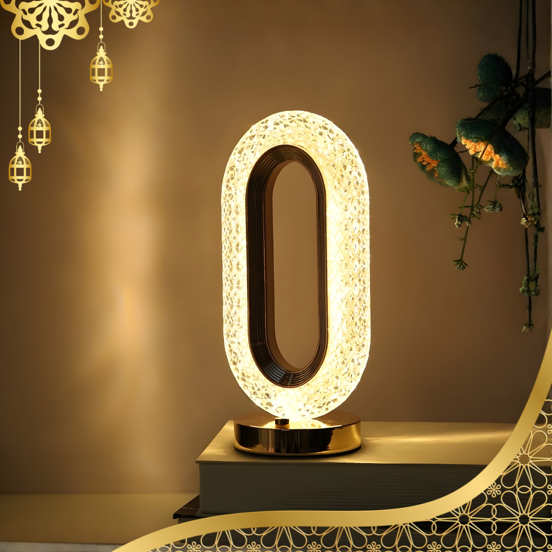 مصباح LED ديكوري بالكريستال الأكريليك